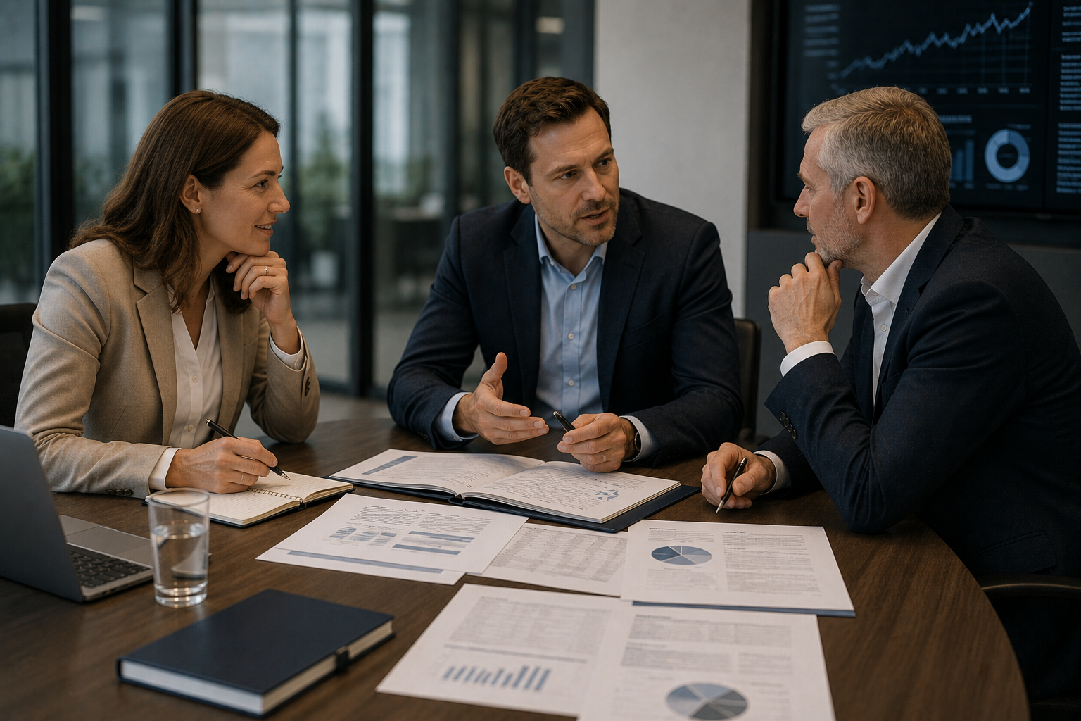 Advisory meeting in a private equity setting