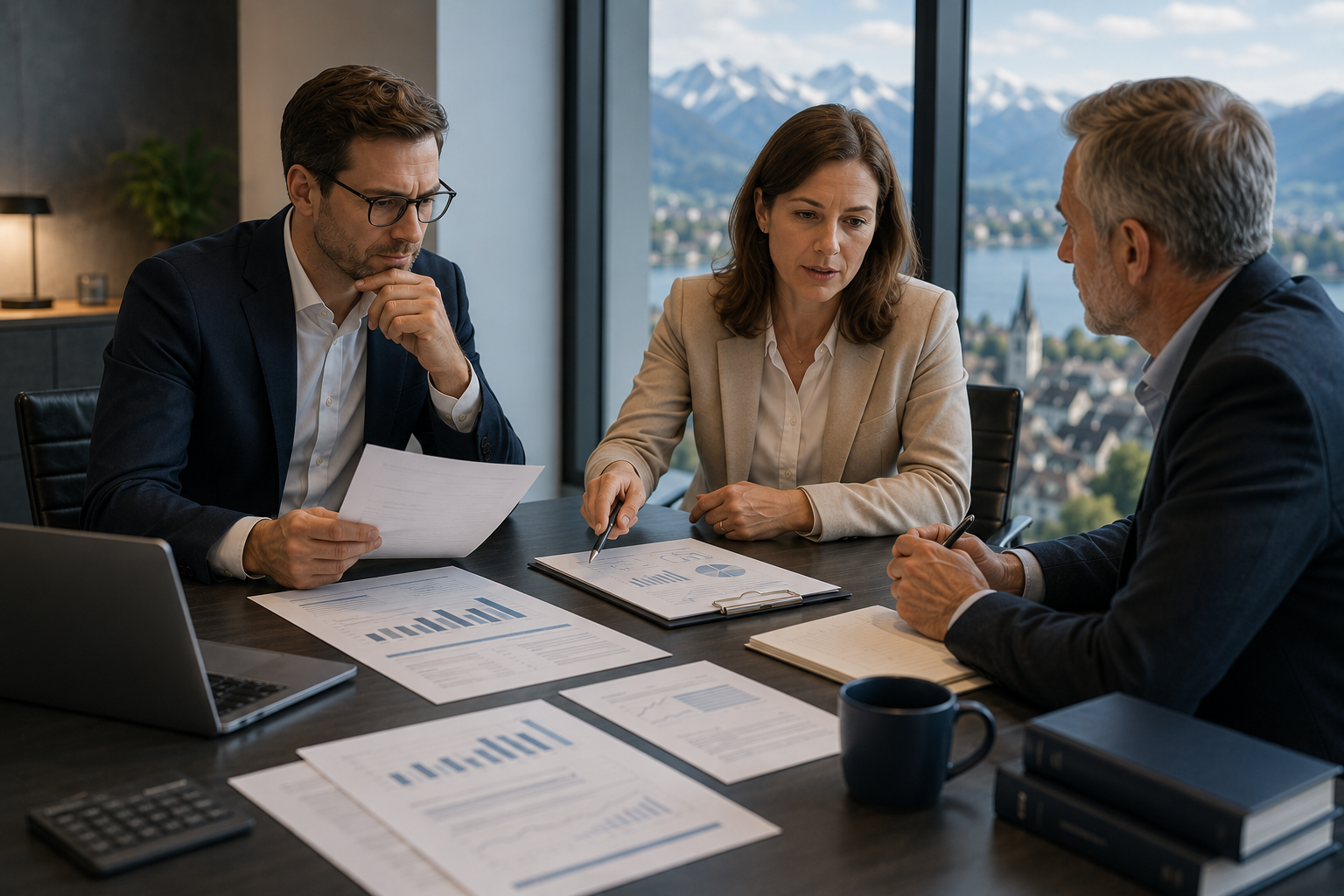 Beratungsgespräch zu einer verantwortungsvollen Investitionsentscheidung